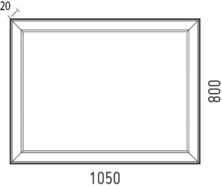 Зеркало Corozo Классика 105 см белый SD-00000268 без подсветки